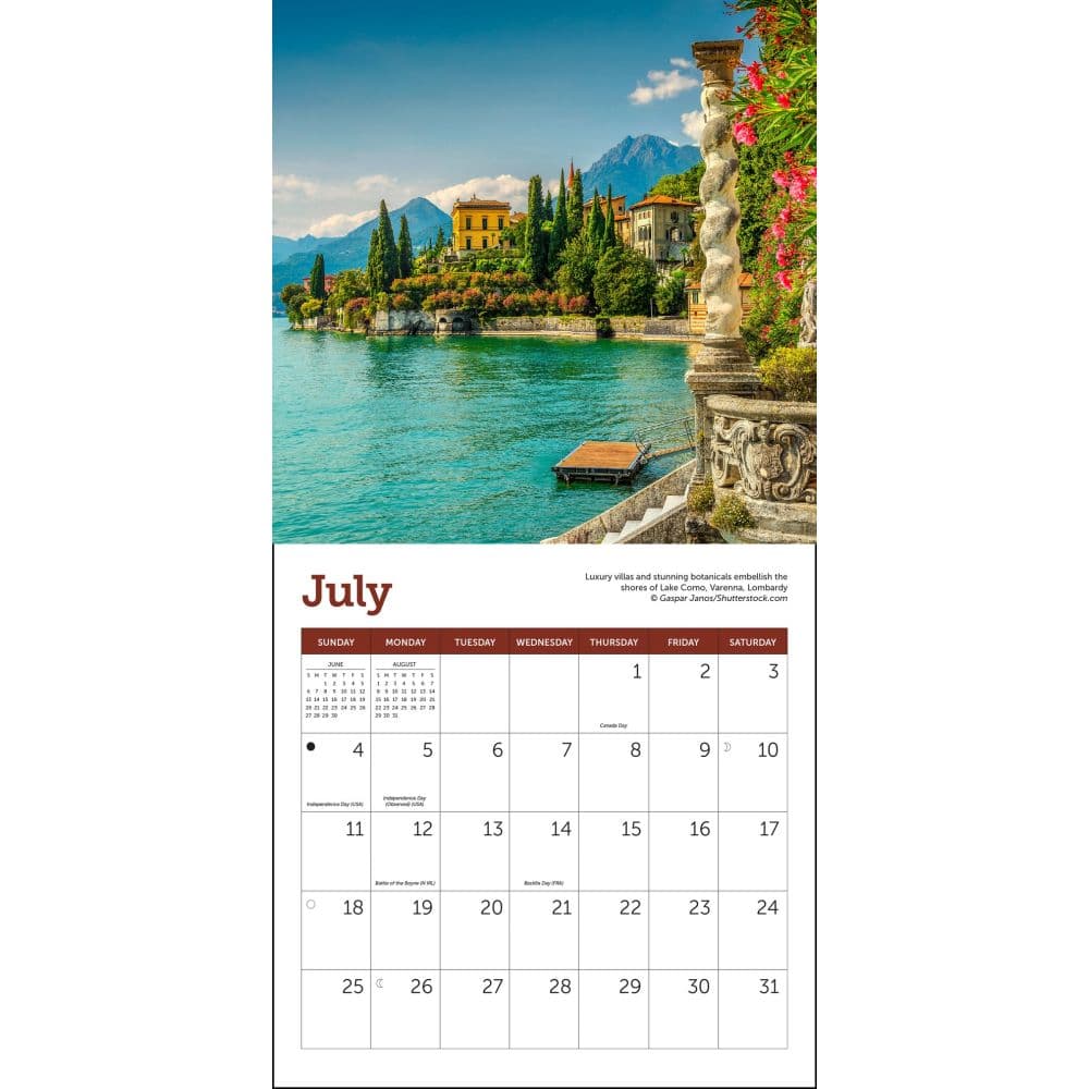 Italy 2027 Mini Wall Calendar Fourth Alternate Image