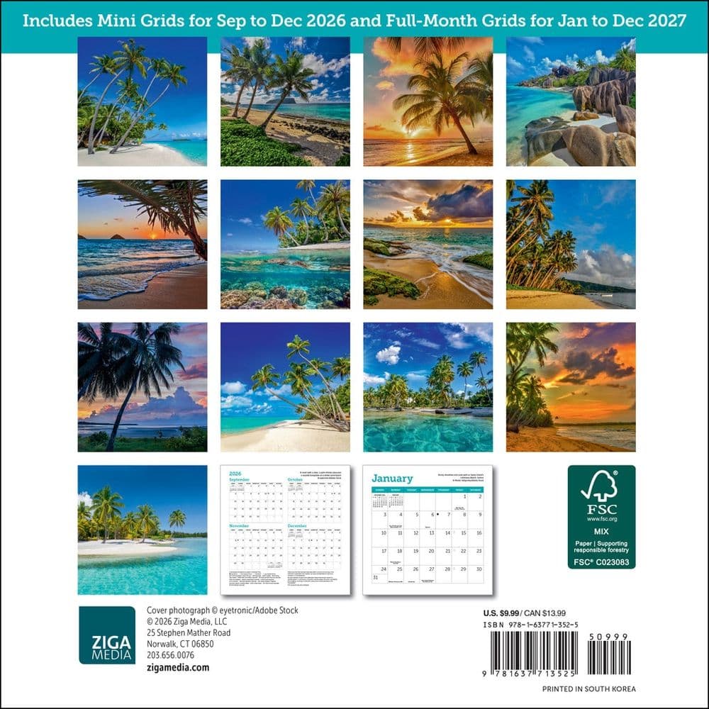 Islands 2027 Mini Wall Calendar First Alternate Image
