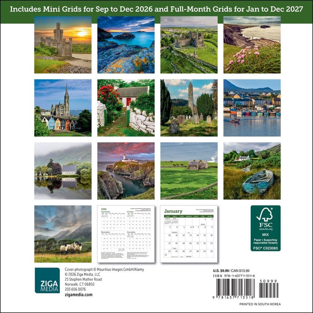 Ireland 2027 Mini Wall Calendar First Alternate Image
