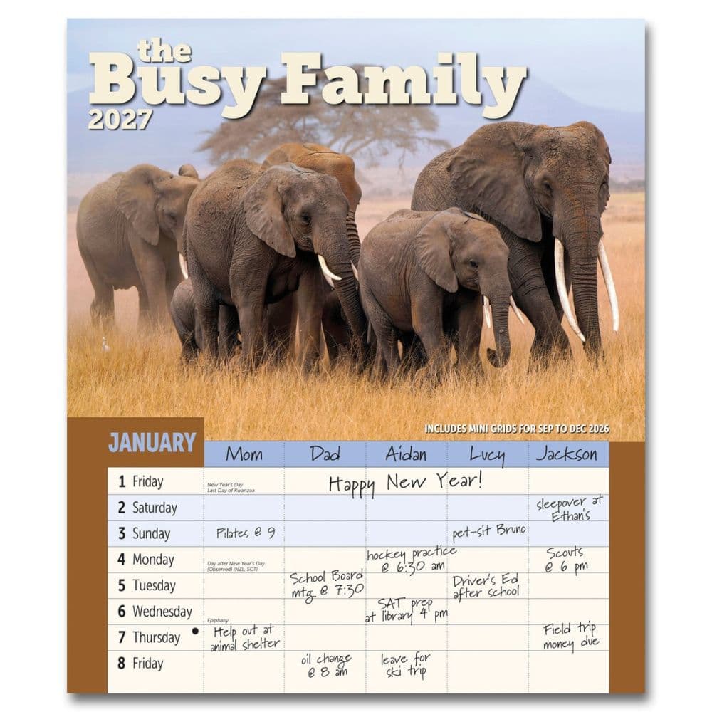 image Busy Family 2027 Wall Calendar Main Product Image