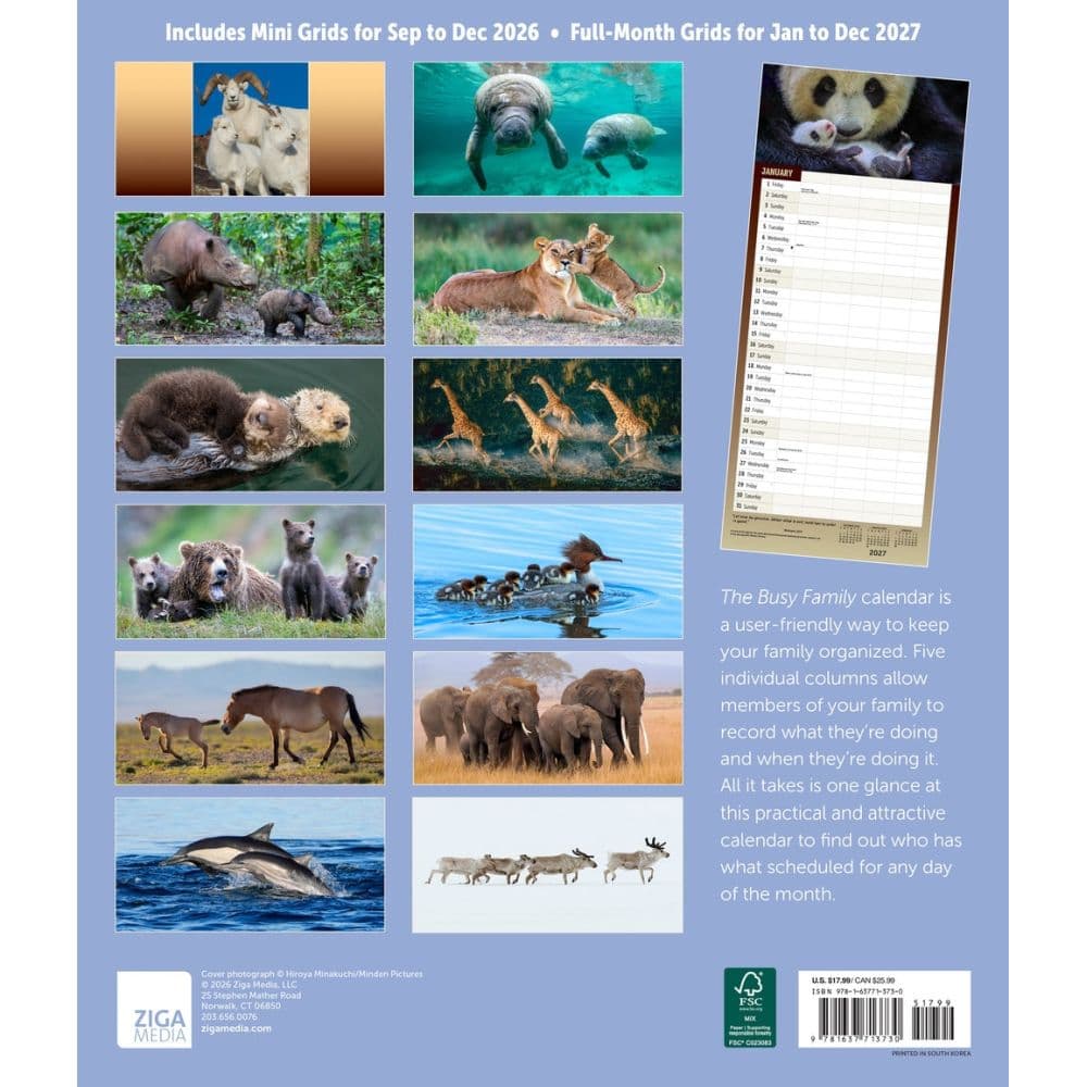 Busy Family 2027 Wall Calendar First Alternate Image