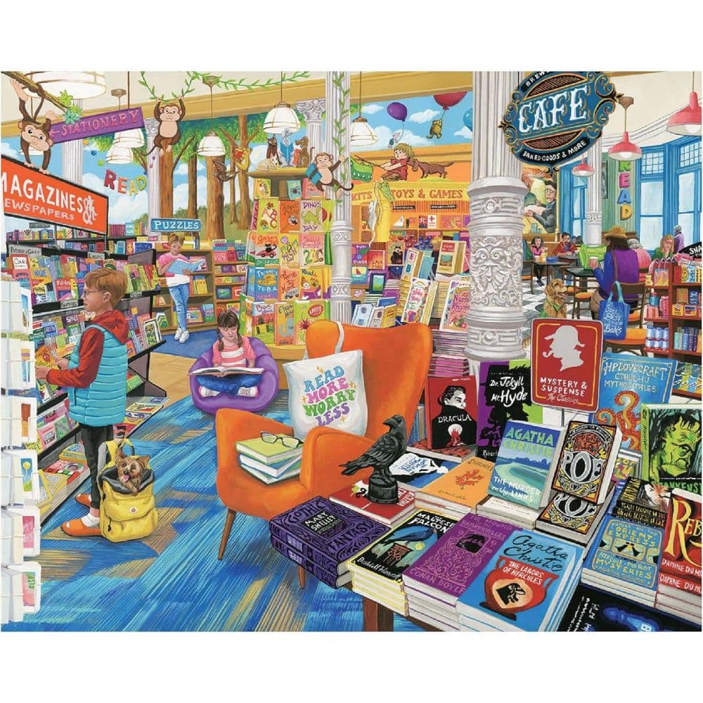 White Mountain Cafe Bookstore 1000-Piece Jigsaw Puzzle First Alternate Image