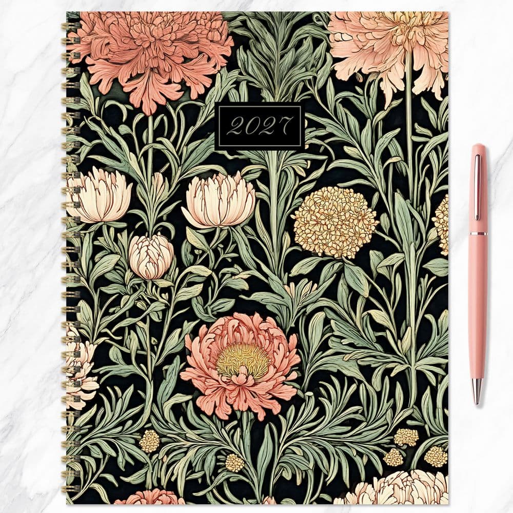 Formal Flowers 2027 Large Weekly Monthly Planner Fourth Alternate Image