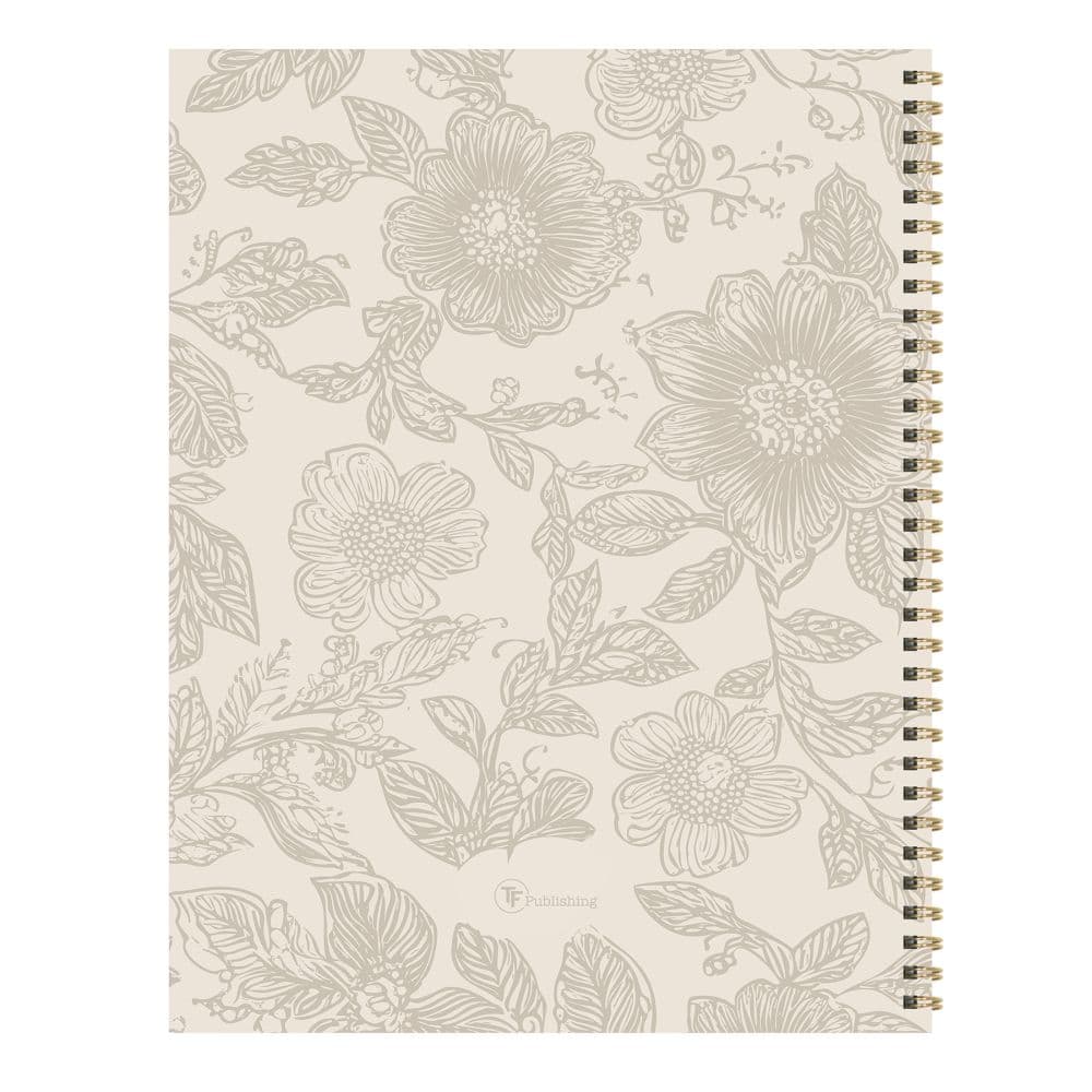 Cream and Taupe 2027 Large Weekly Monthly Planner First Alternate Image