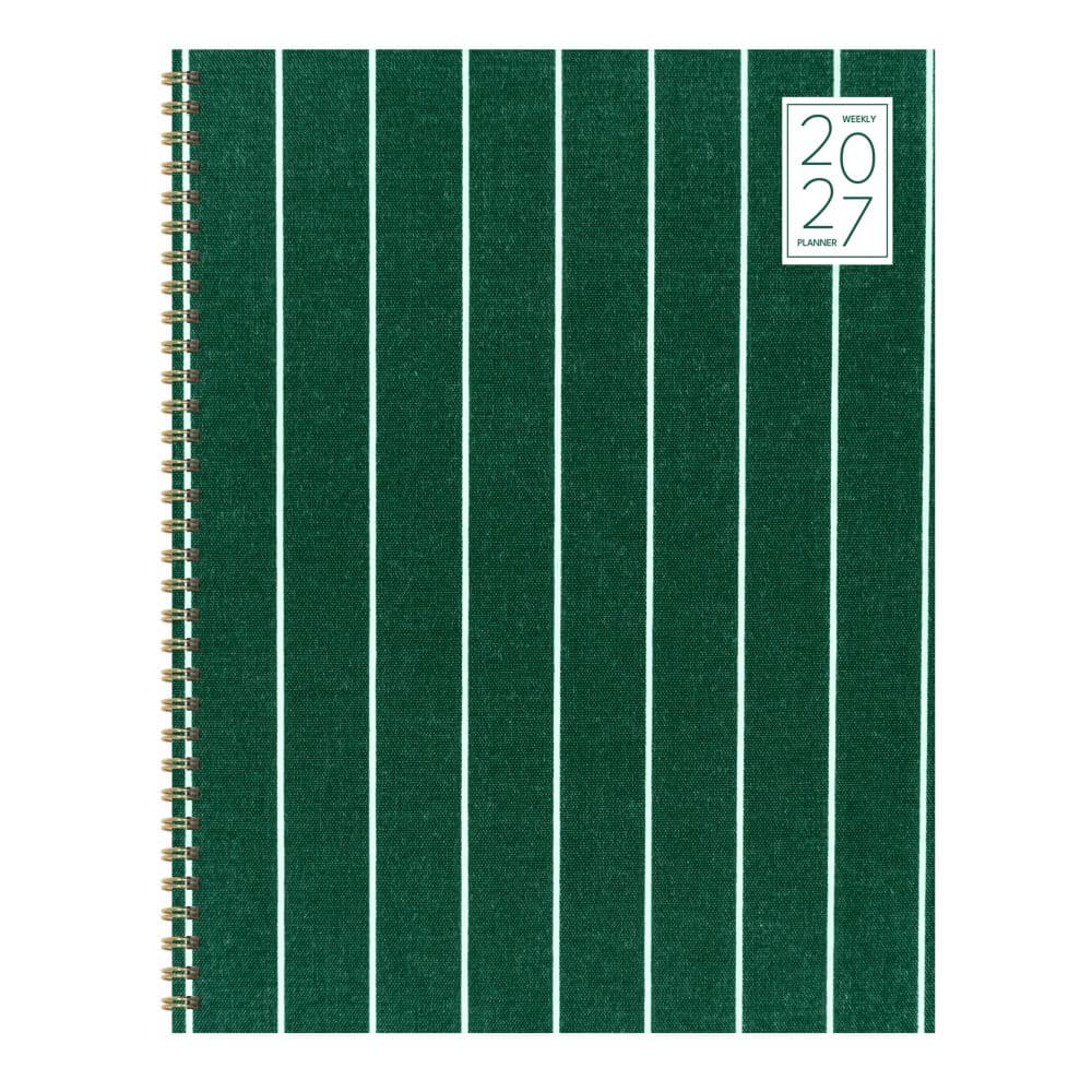 On the Green Stripe 2027 Large Weekly Monthly Planner Main Product Image
