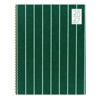 image On the Green Stripe 2027 Large Weekly Monthly Planner Main Product Image