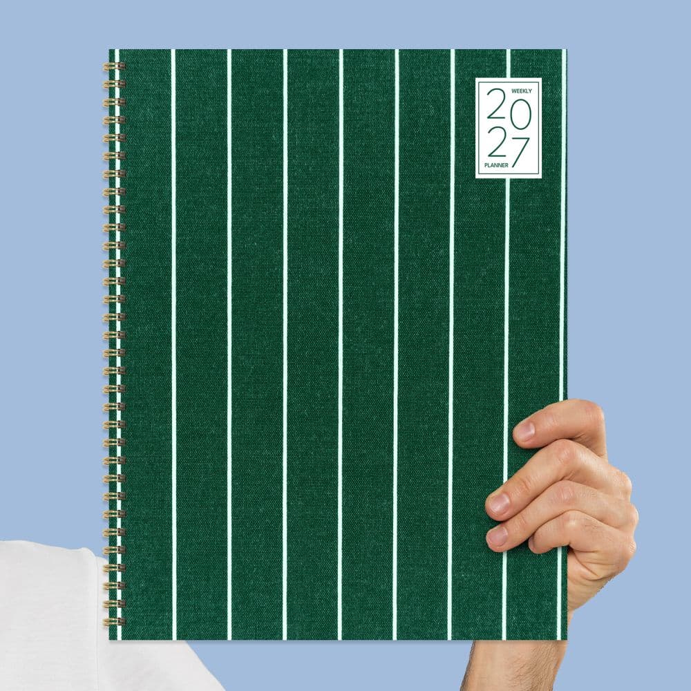 On the Green Stripe 2027 Large Weekly Monthly Planner Sixth Alternate Image