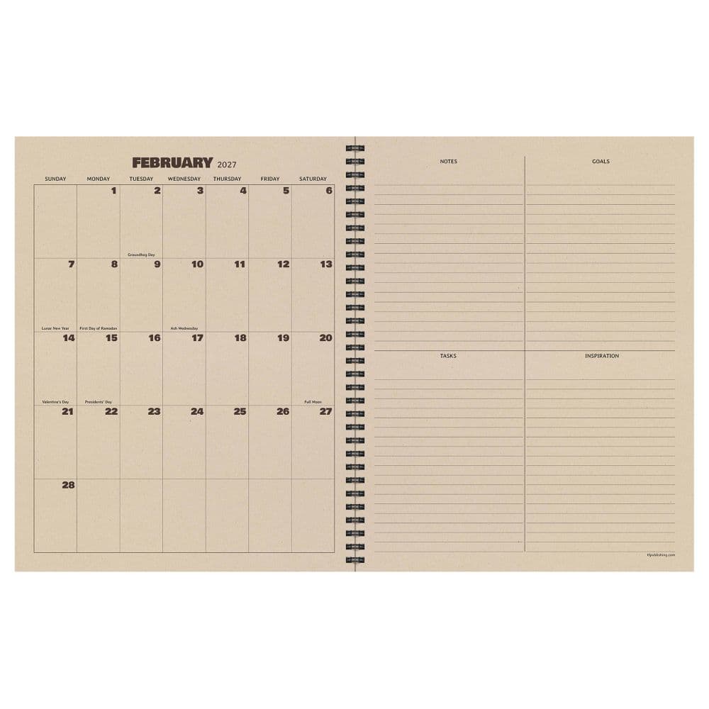 Native Twill 2027 Large Weekly Monthly Planner Second Alternate Image