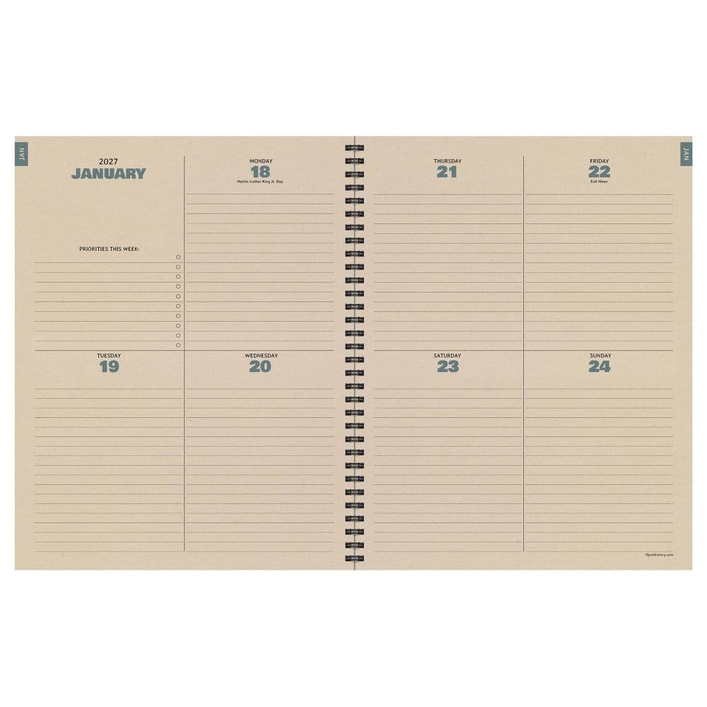 Foggy Forest 2027 Large Weekly Monthly Planner Third Alternate Image