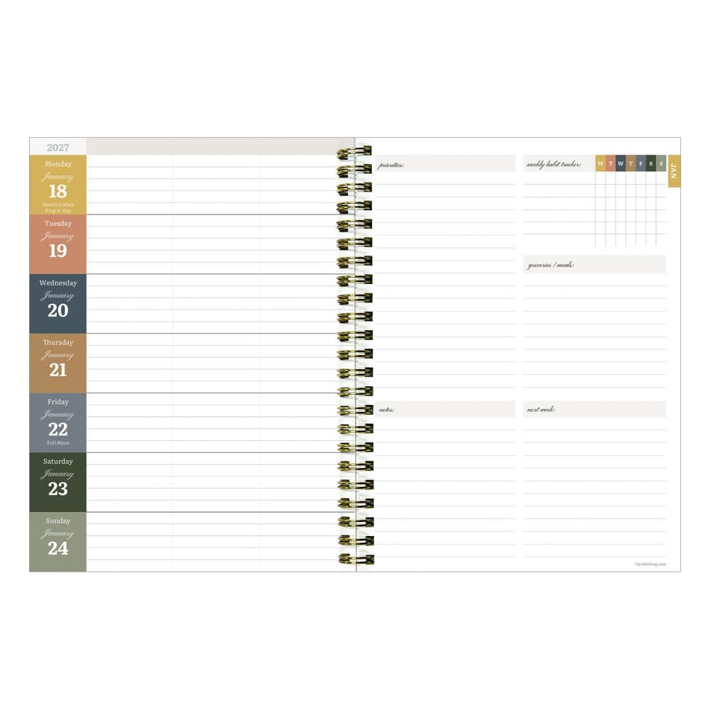 Fleur de Lis 2027 Medium Weekly Monthly Planner Third Alternate Image