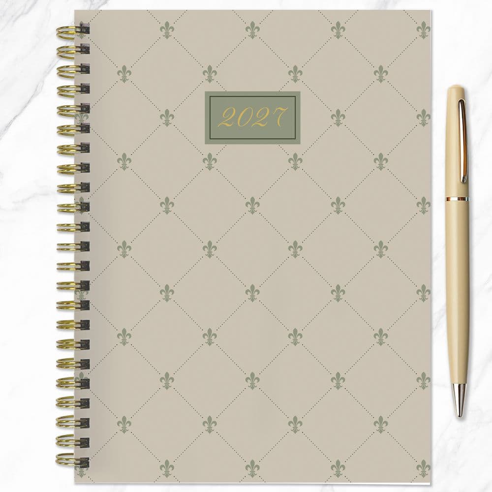 Fleur de Lis 2027 Medium Weekly Monthly Planner Fourth Alternate Image