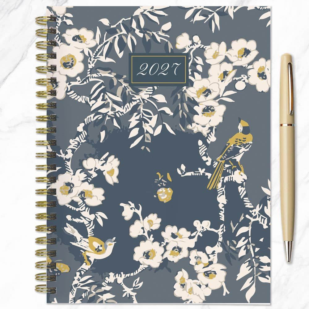 Blooms of Blue 2027 Medium Weekly Monthly Planner Fourth Alternate Image