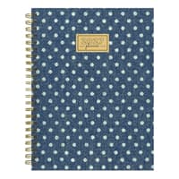 image Denim Dots 2027 Medium Weekly Monthly Planner Main Product Image
