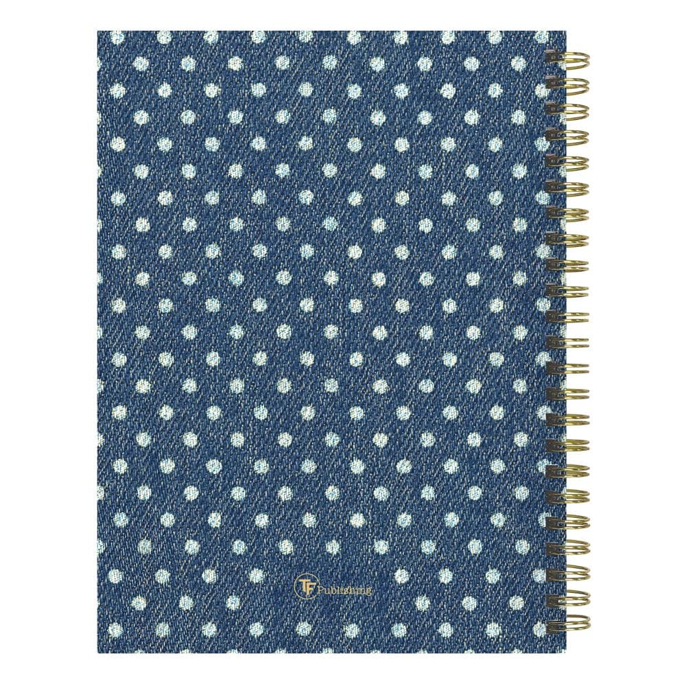 Denim Dots 2027 Medium Weekly Monthly Planner First Alternate Image