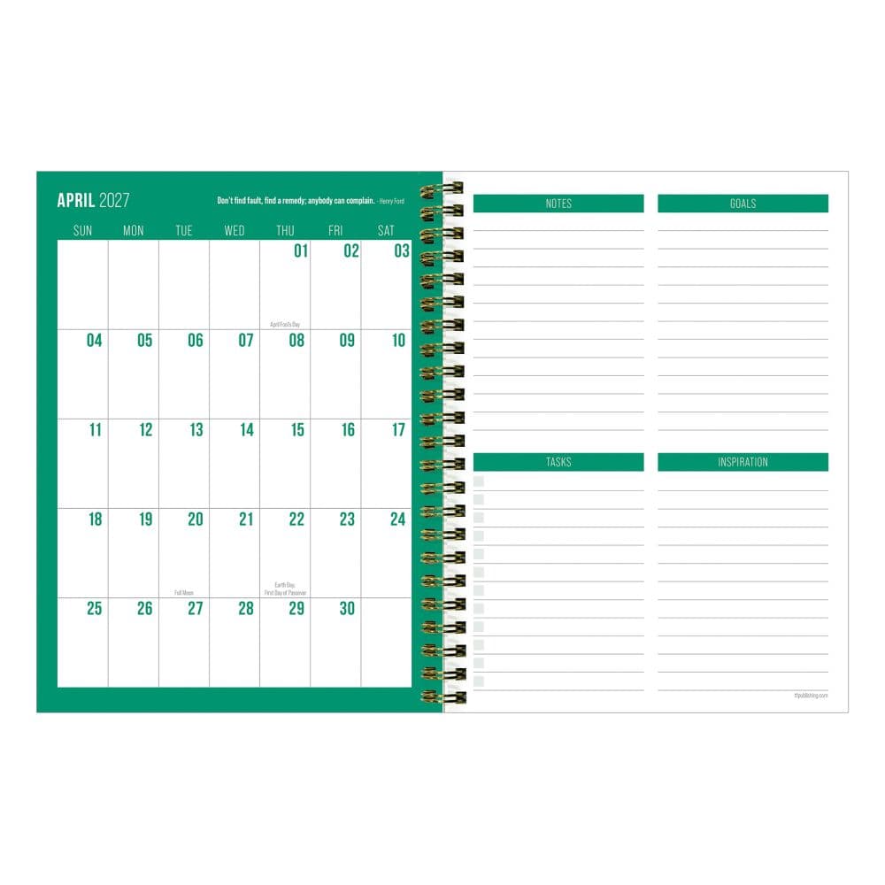Lilac Leopard 2027 Medium Weekly Monthly Planner Second Alternate Image