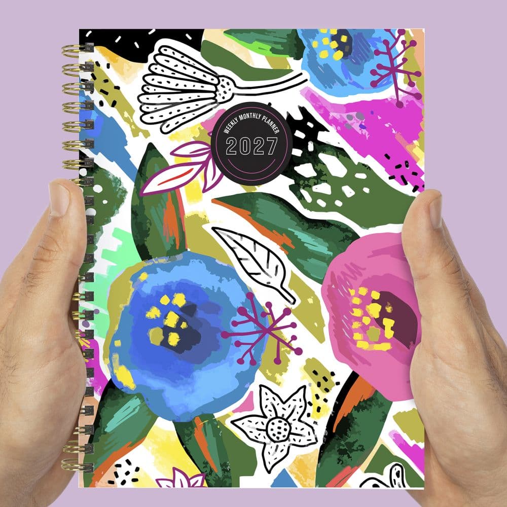 Graphic Petals 2027 Medium Weekly Monthly Planner Sixth Alternate Image