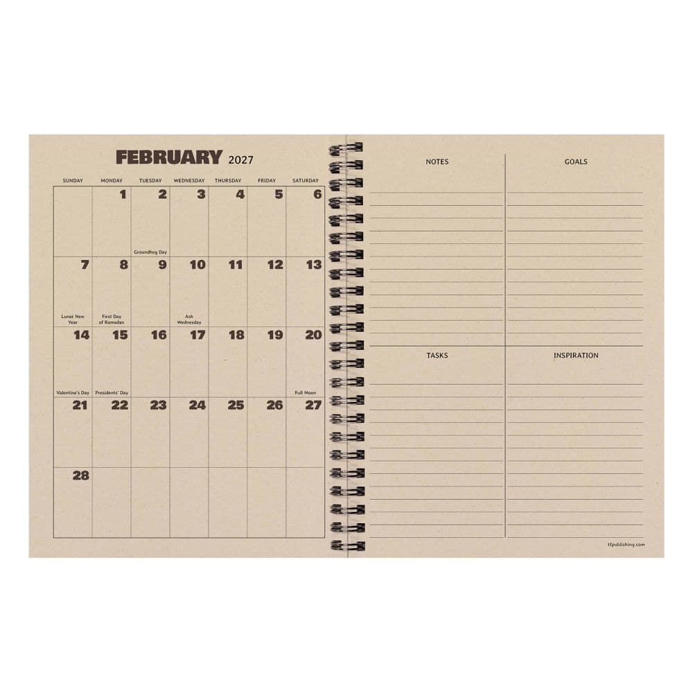 Rugged Patch 2027 Medium Weekly Monthly Planner Second Alternate Image