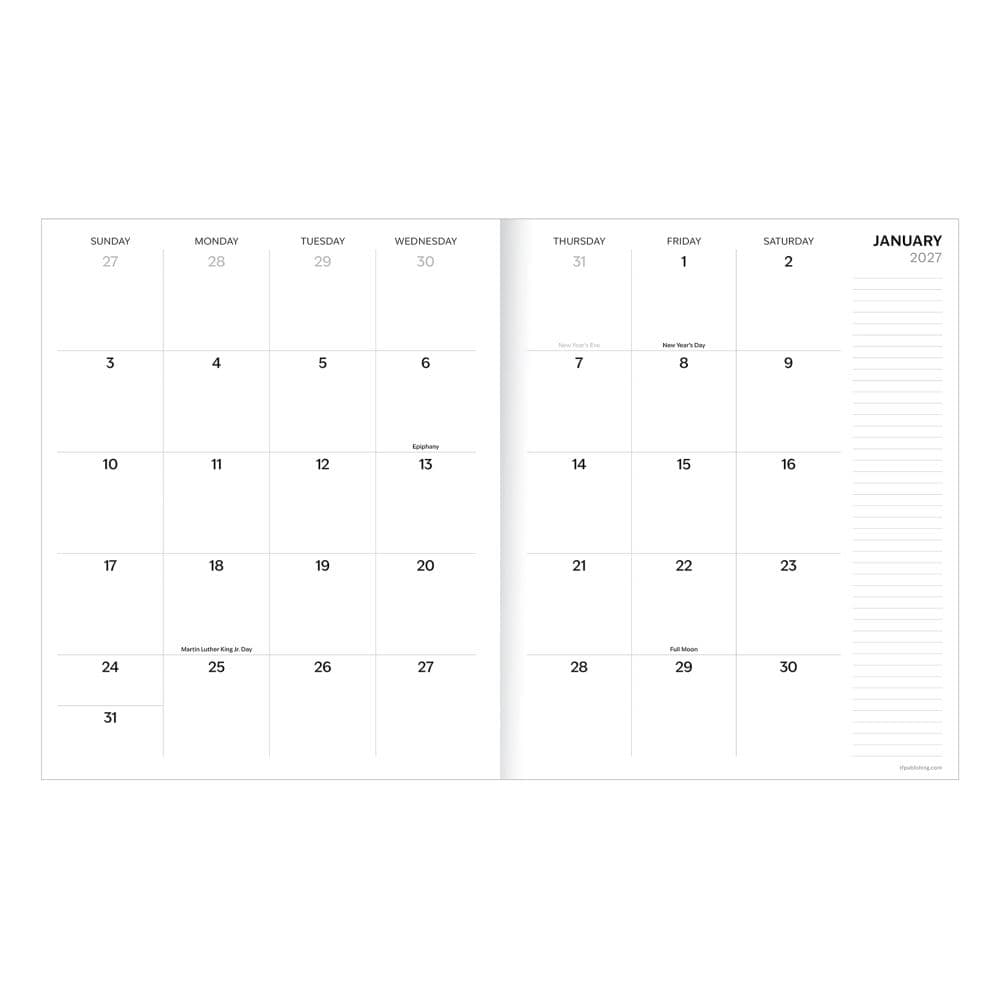 Naval Grid 2027 Large Monthly Planner Third Alternate Image