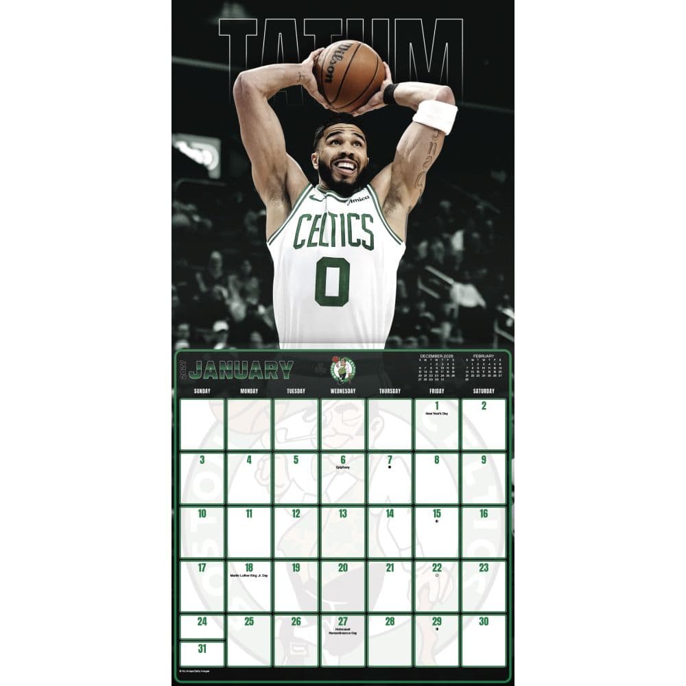 Boston Celtics 2027 Wall Calendar First Alternate Image