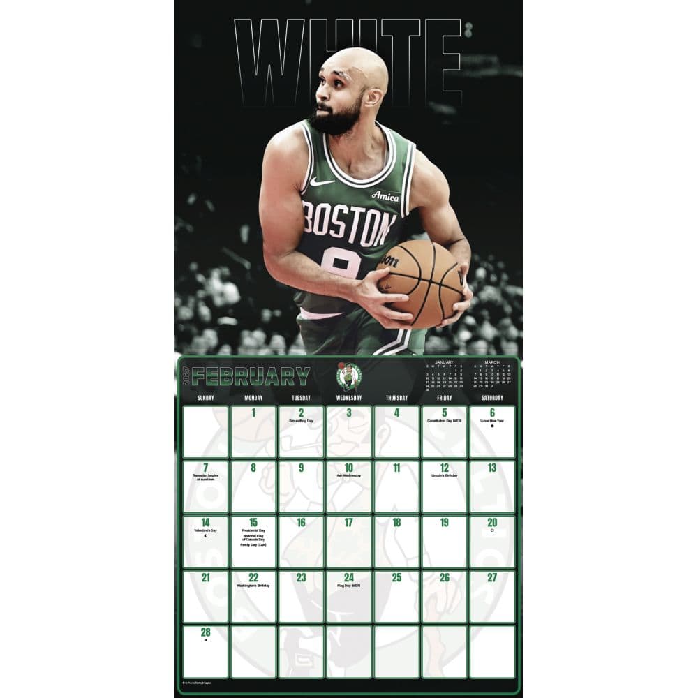 Boston Celtics 2027 Wall Calendar Second Alternate Image