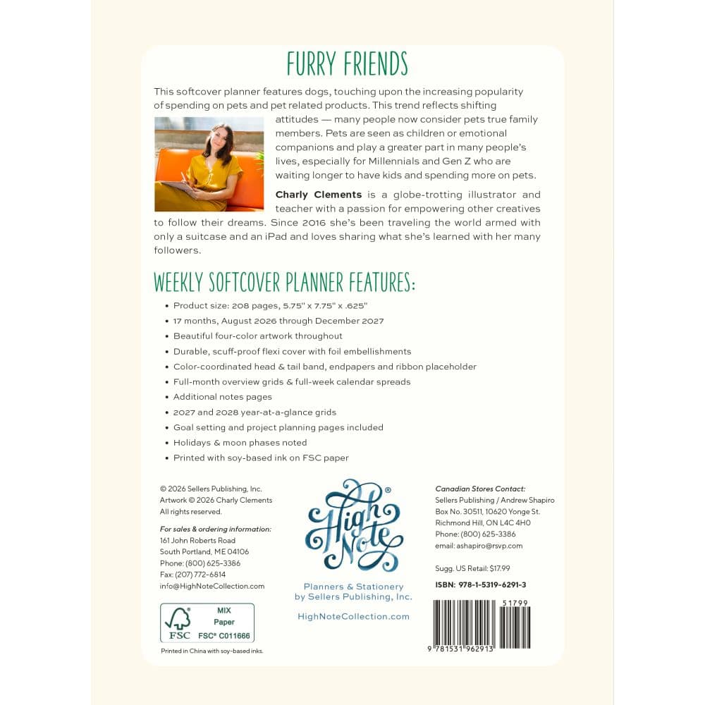 Furry Friends 2027 17-Month Planner First Alternate Image