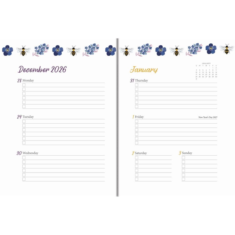Garden Bee Weekly Softcover 2027 Planner Second Alternate Image