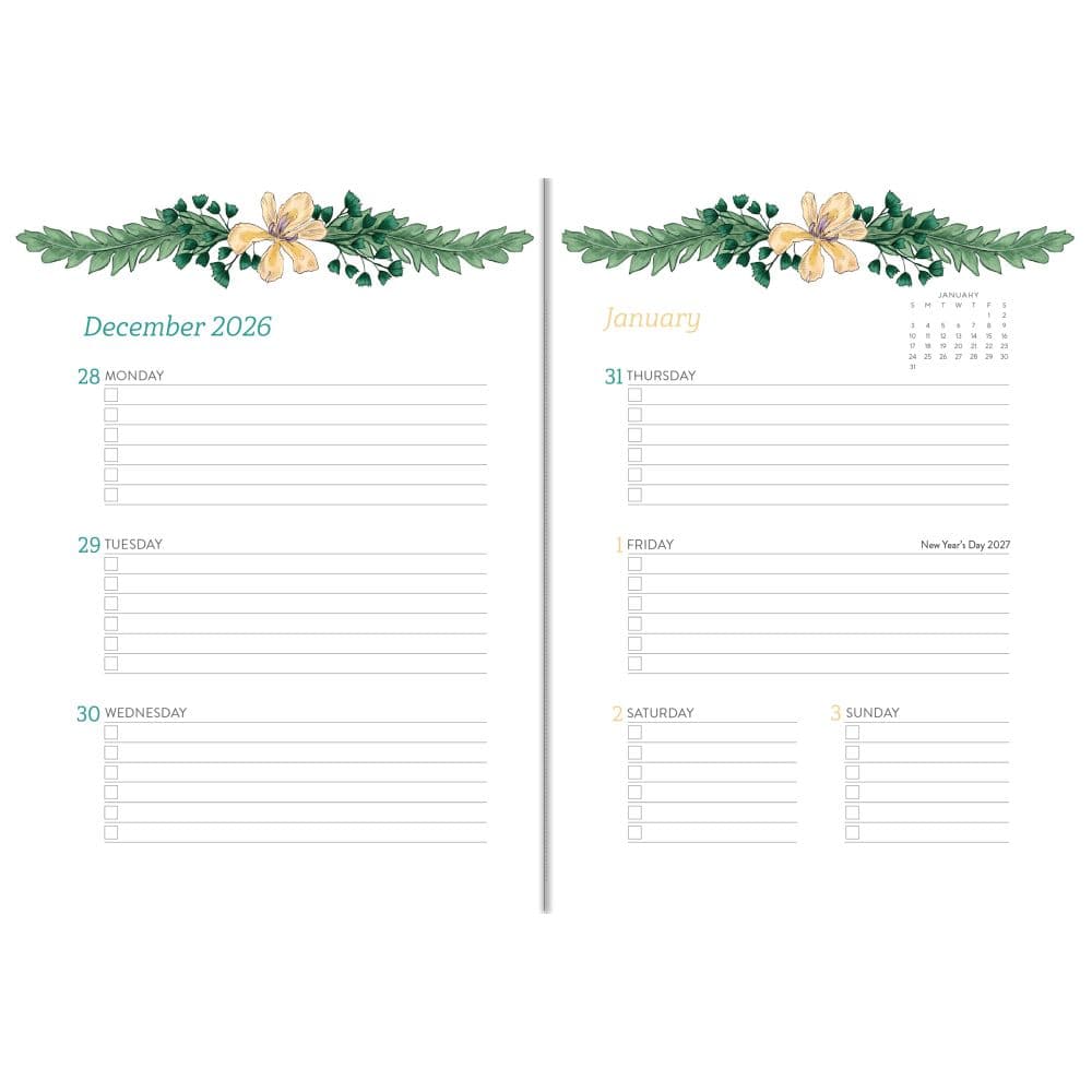 Greenery Softcover High Note 2027 Planner Second Alternate Image