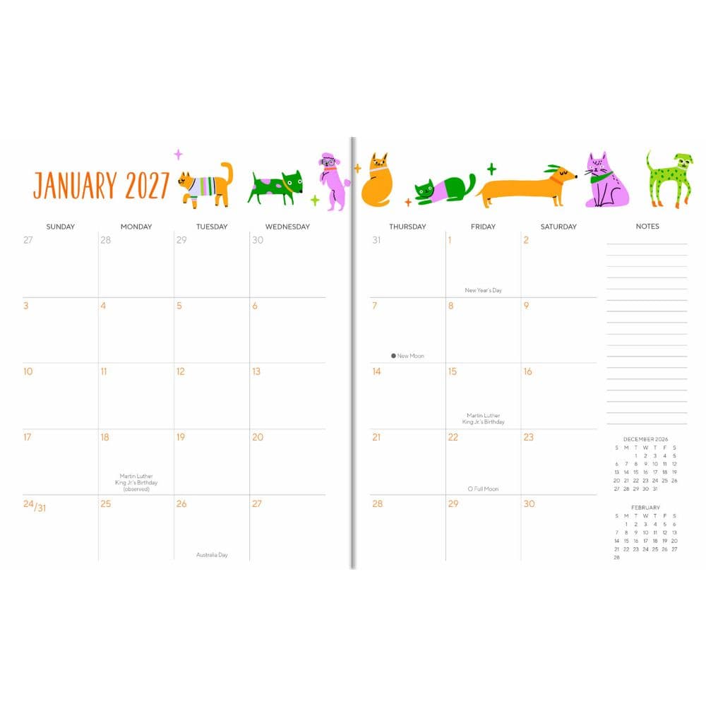 Furry Friends 2027 Monthly Planner Second Alternate Image