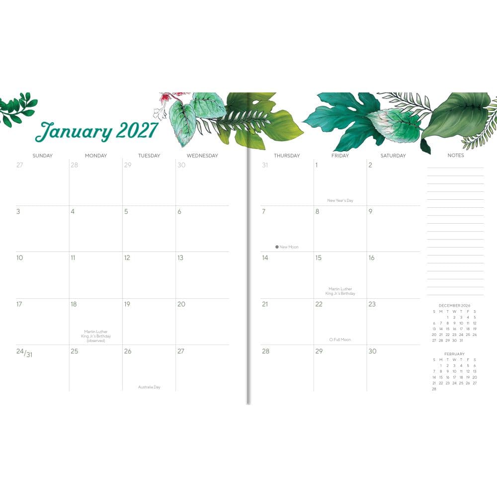 Greenery 2027 Monthly Planner Second Alternate Image