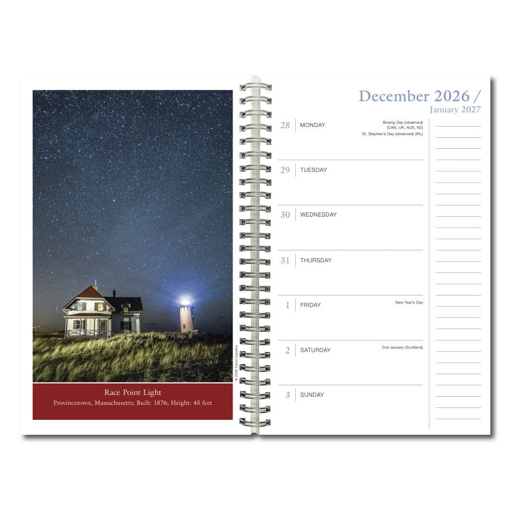 Great American Lighthouses 2027 Weekly Planner Fourth Alternate Image