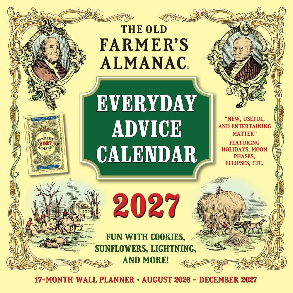 Old Farmer Almanac Everyday Advice 2027 Wall Calendar Main Product Image