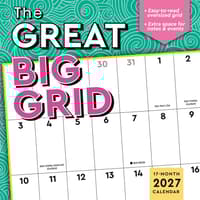 image The Great Big Grid 2027 Wall Calendar Main Product Image
