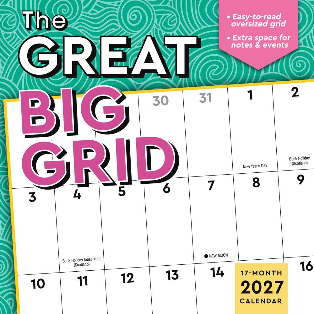 image The Great Big Grid 2027 Wall Calendar Main Product Image