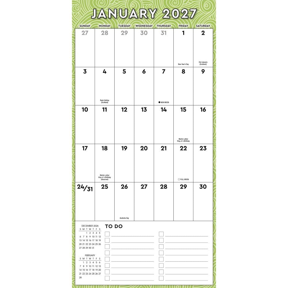 The Great Big Grid 2027 Wall Calendar Second Alternate Image