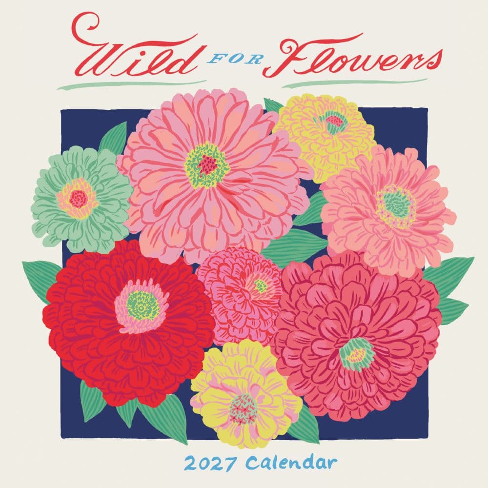 Wild for Flowers 2027 Mini Wall Calendar Main Product Image