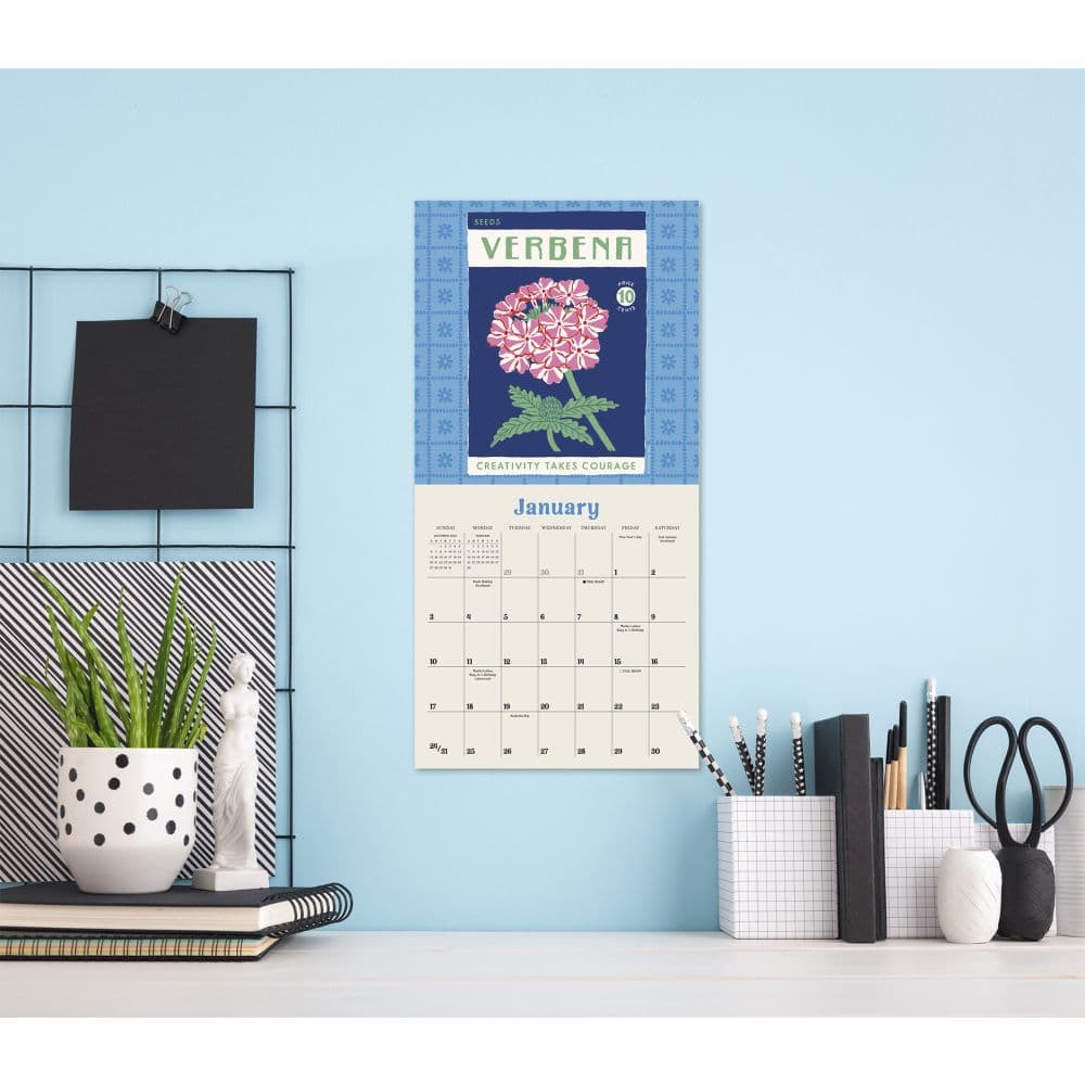 Wild for Flowers 2027 Mini Wall Calendar Third Alternate Image