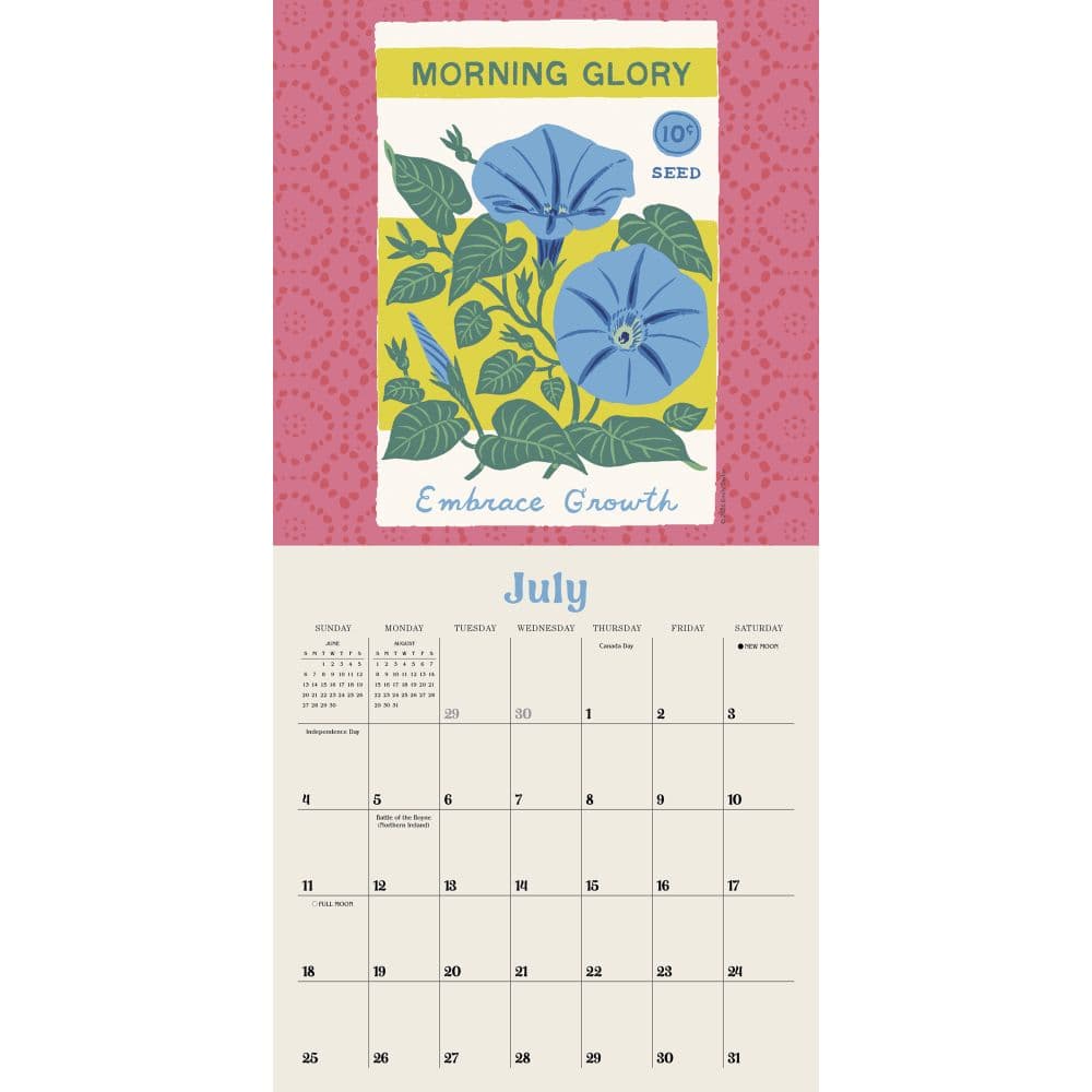 Wild for Flowers 2027 Mini Wall Calendar Fourth Alternate Image