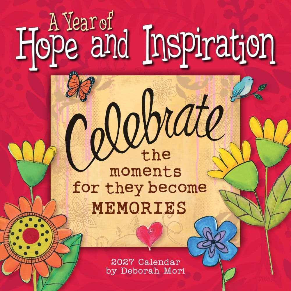 Year of Hope and Inspiration 2027 Mini Wall Calendar by Deborah Mori Main Product Image