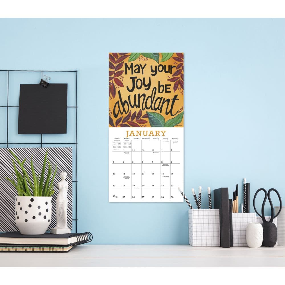 Year of Hope and Inspiration 2027 Mini Wall Calendar by Deborah Mori Third Alternate Image