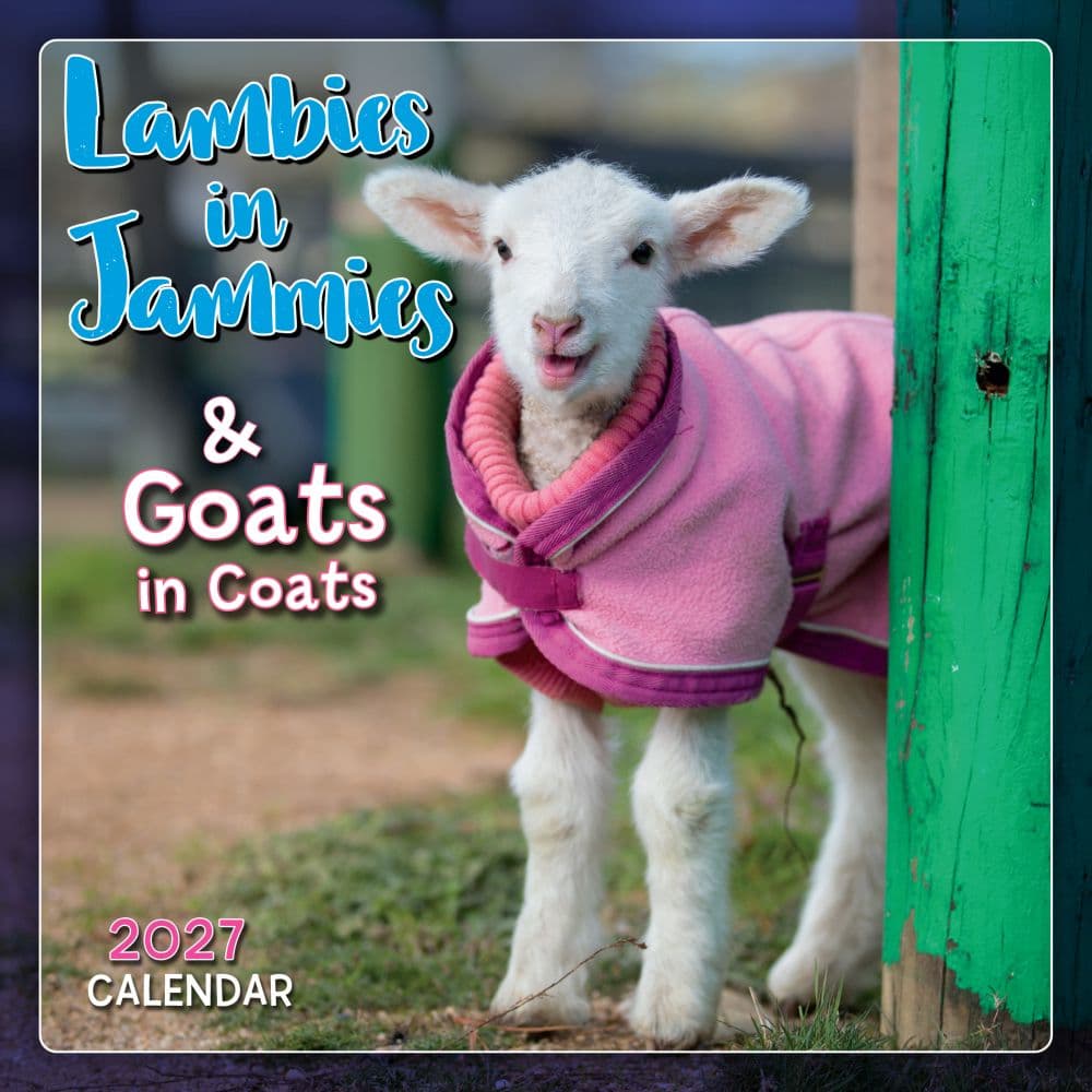 Lambies in Jammies 2027 Mini Wall Calendar Main Product Image