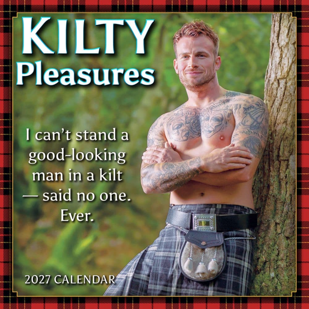 Kilty Pleasures 2027 Mini Wall Calendar Main Product Image