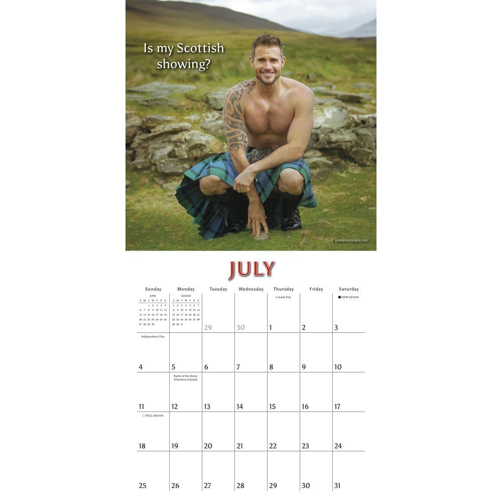 Kilty Pleasures 2027 Mini Wall Calendar Fourth Alternate Image
