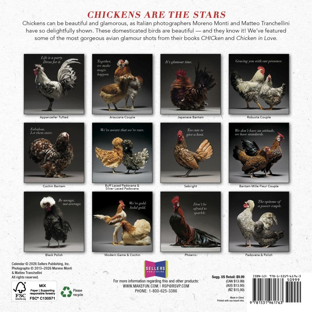Glamour Chicks 2027 Mini Wall Calendar First Alternate Image