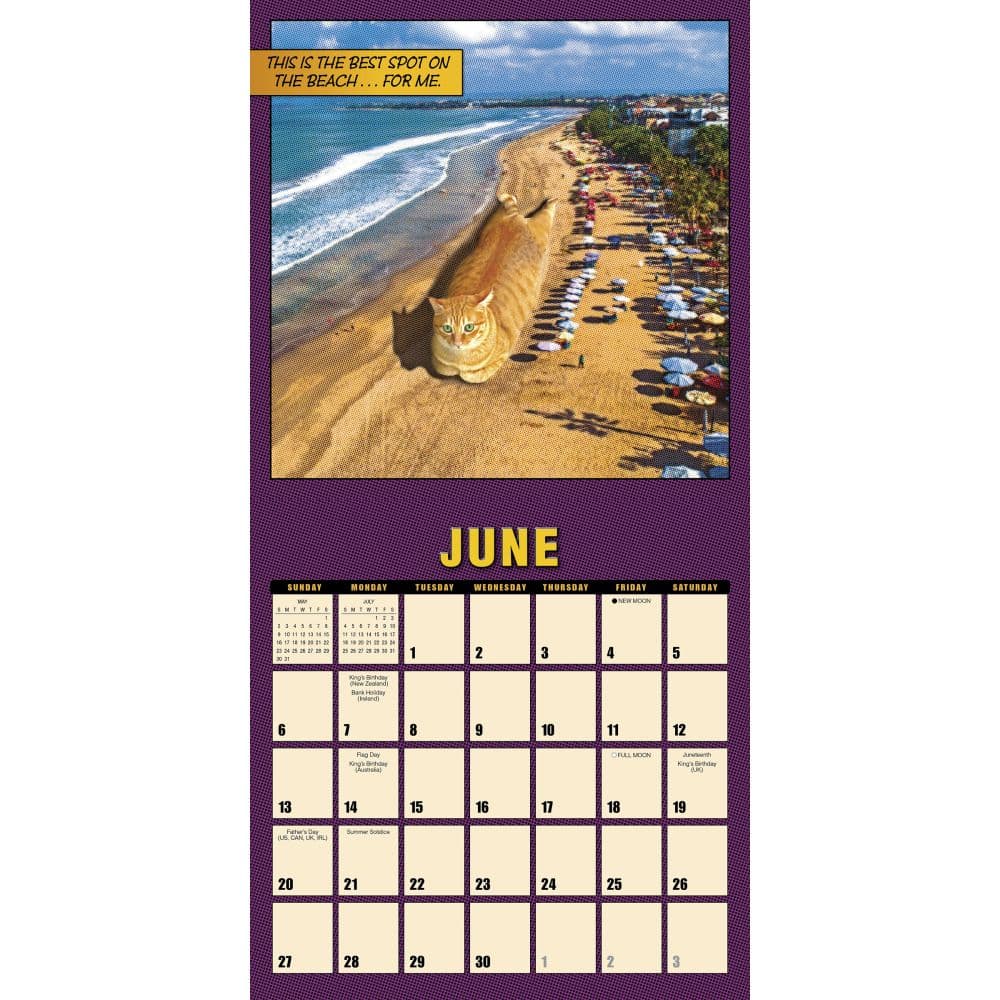 Catzilla 2027 Mini Wall Calendar Second Alternate Image