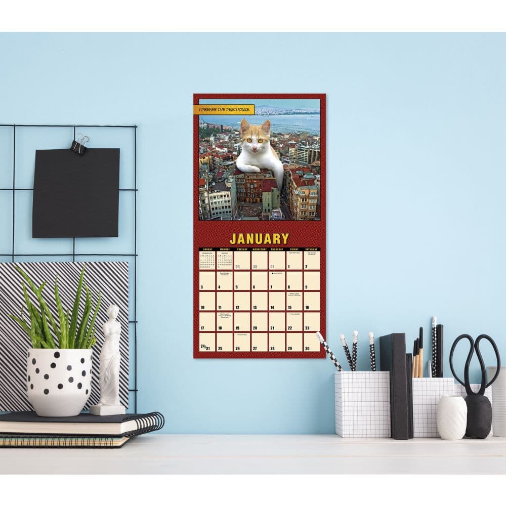 Catzilla 2027 Mini Wall Calendar Third Alternate Image