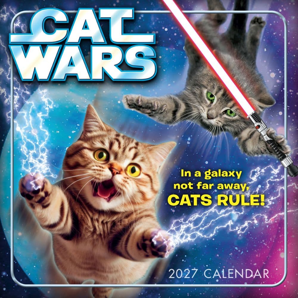 Cat Wars 2027 Mini Wall Calendar Main Product Image