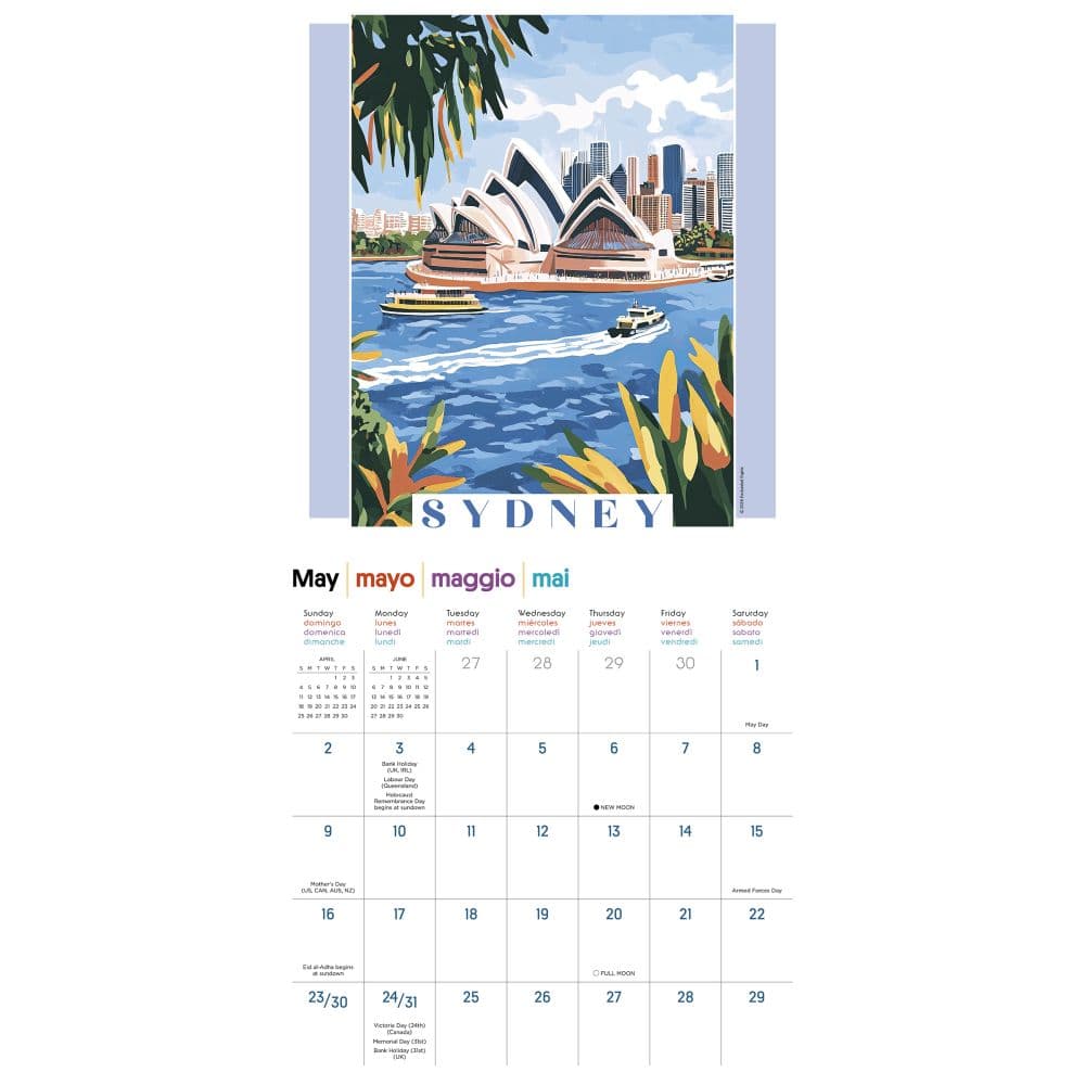 Art of Travel 2027 Wall Calendar Fourth Alternate Image