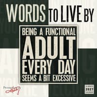 image Words to Live By 2027 Wall Calendar Main Product Image