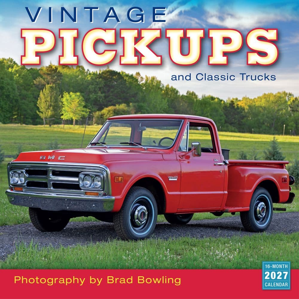 Vintage Pickups 2027 Wall Calendar Main Product Image