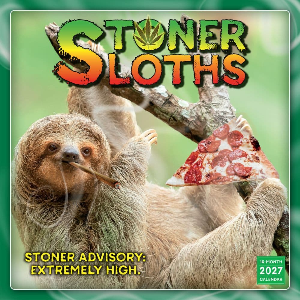 image Stoner Sloths 2027 Wall Calendar Main Product Image